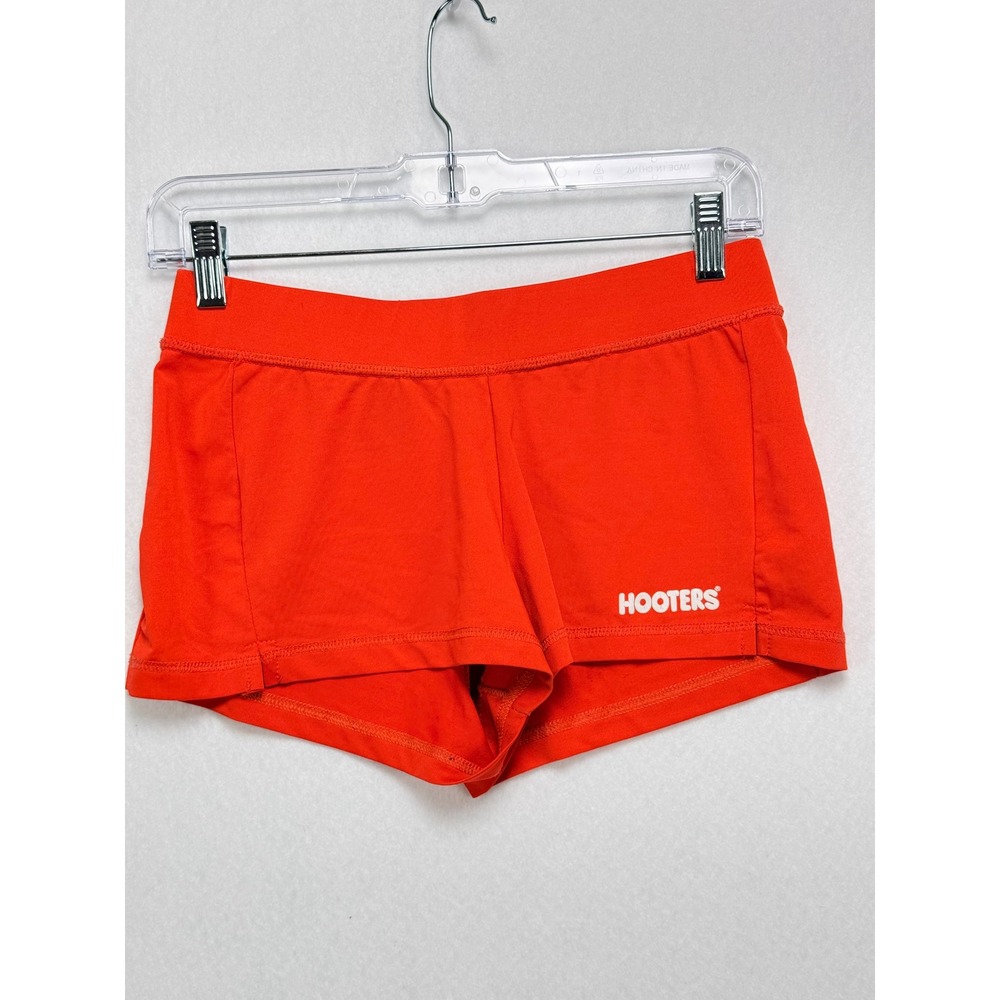 Hooters Uniform Shorts S Orange Authentic Y2K